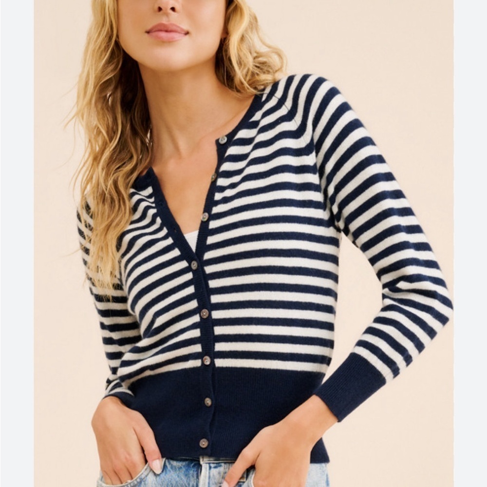 Jumper 1234 stripe cashmere sweater Size 3 = US M